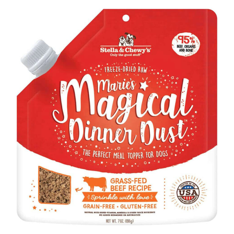 Stella & Chewy’s Marie’s Magical Dinner Dust Grass-Fed Beef Recipe Freeze-Dried Raw Dog Food Topper