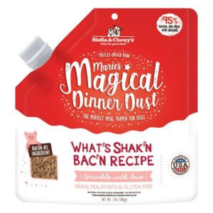 Stella & Chewy’s Marie’s Magical Dinner Dust What’s Shak’n Bac’n Recipe Freeze-Dried Raw Dog Food Topper