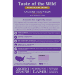Taste of the Wild Ancient Mountain Canine Recipe with Roasted Lamb Dry Dog Food, photo 2