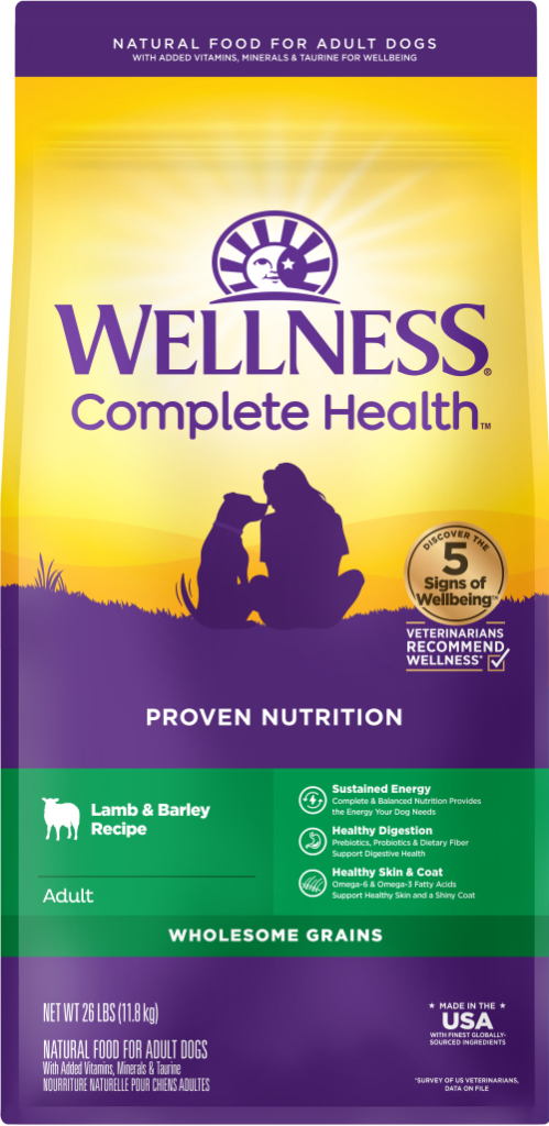 Wellness Complete Health Lamb & Barley Dry Dog Food