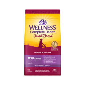 Wellness Complete Health Grained Small Breed Senior Turkey Peas Dry Dog Food