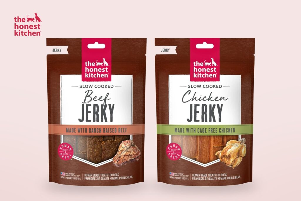 The Honest Kitchen dog food packagings